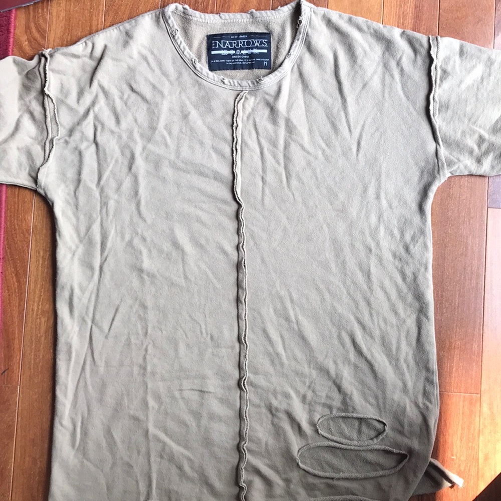 Distressed Olive Shirt